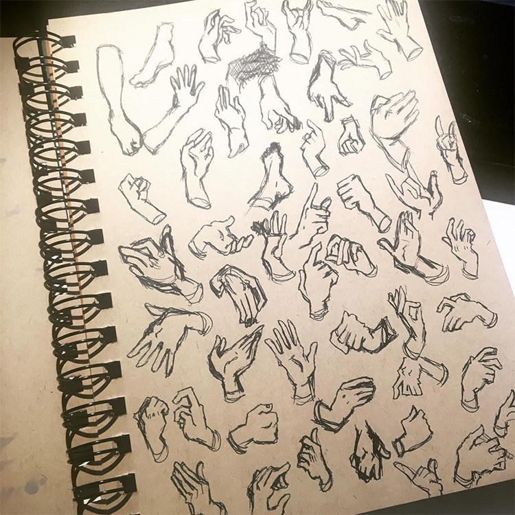 Small hand and feet drawings