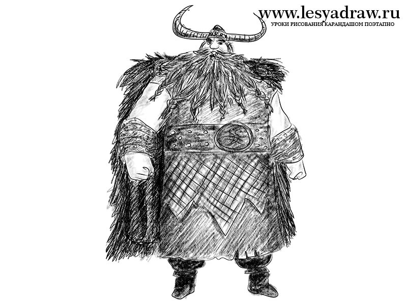 Эскизы рисунков викингов