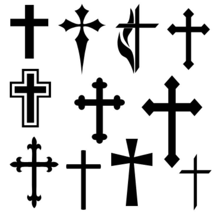 Эскизы тату в форме креста