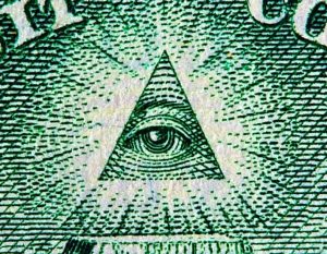 Глаз в треугольнике на долларе