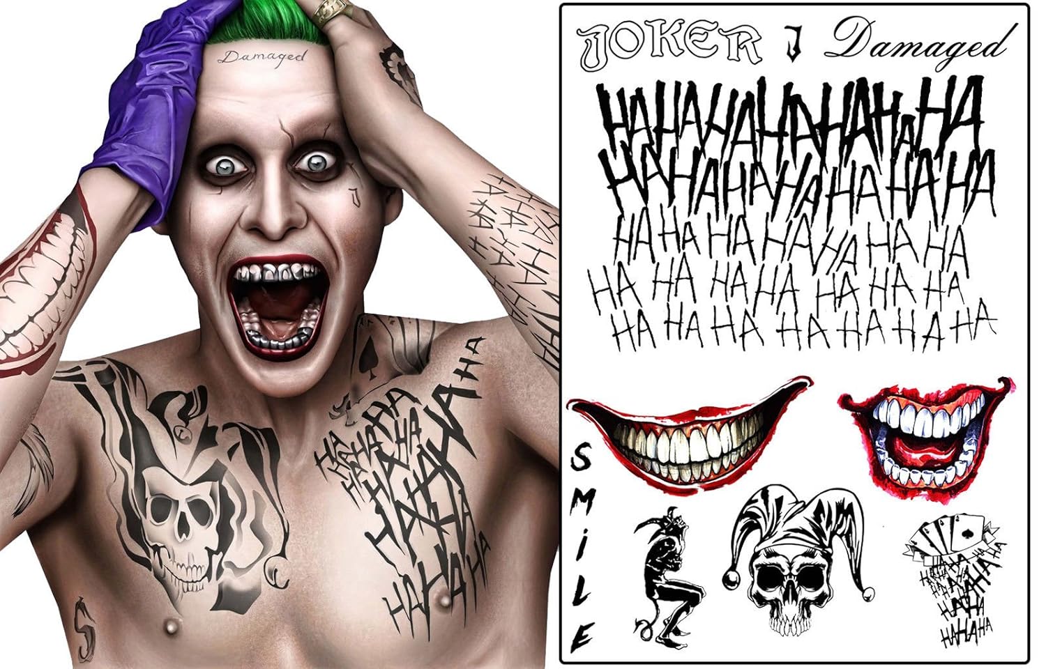 6. Joker's "Ace of Spades" tattoo in Suicide Squad - wide 8