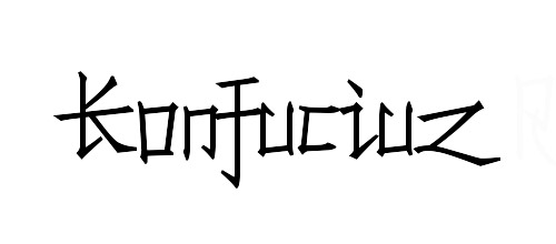 konfuciuz chinese fonts