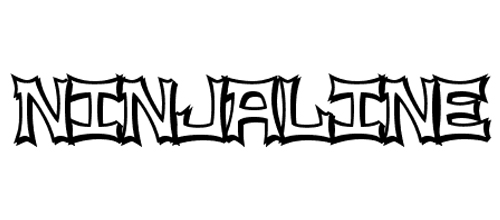ninja line font