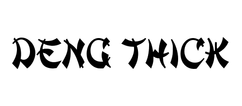 deng thick font