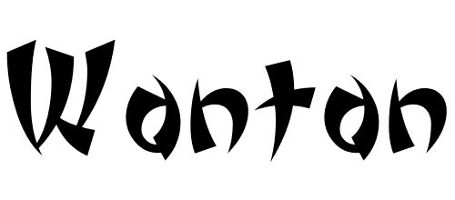 wonton font