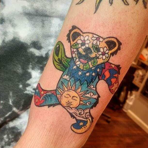 dead bear tattoo