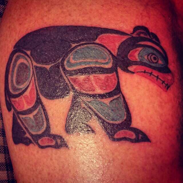 traditional bear tattoo