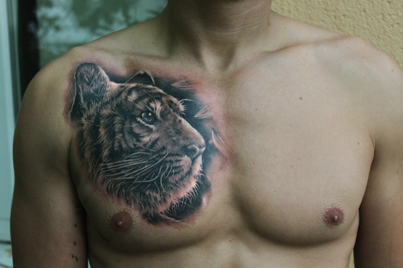 татуировка тигр