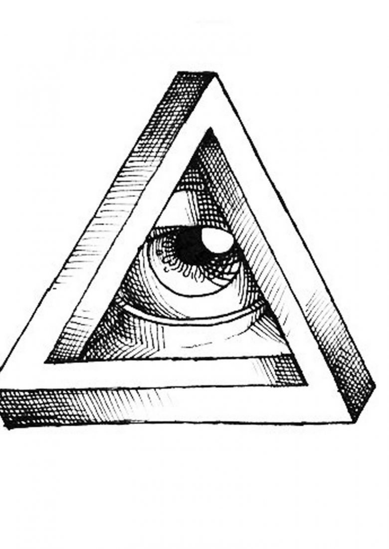 Эскиз тату глаз в треугольнике: Фото тату глаз в треугольнике — ТОП ... Масонский Знак Глаз