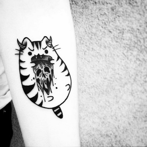 Значение татуировки кошка для девушек и мужчин, египетские кошки, сфинкс, головва кошки, черная, к