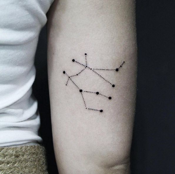 Creative Constellation Tattoo by Resul Odabas