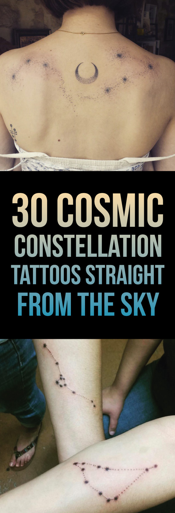 30 Cosmic Constellation Tattoos Straight From The Sky 