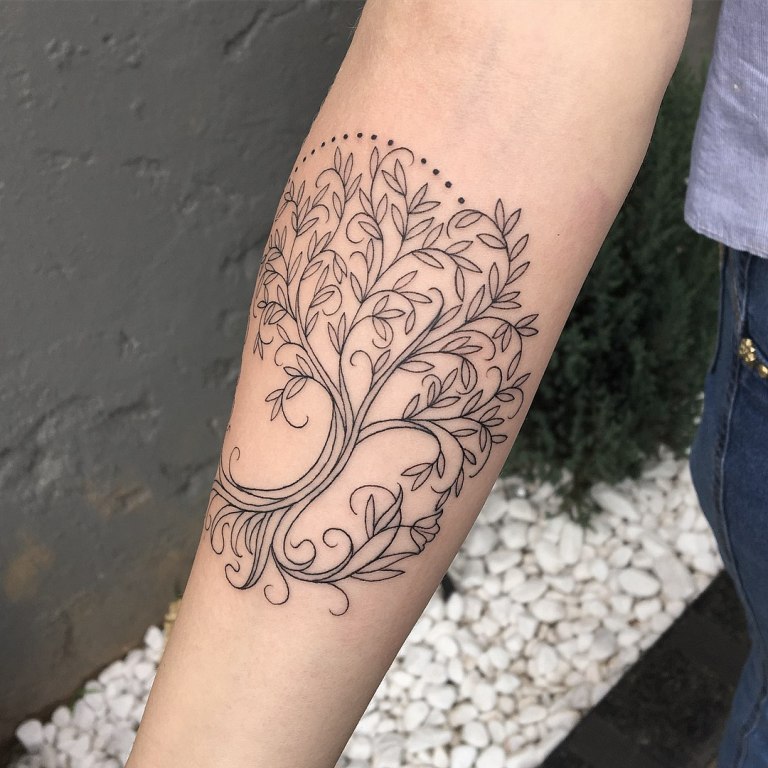 татуировка дерево жизни