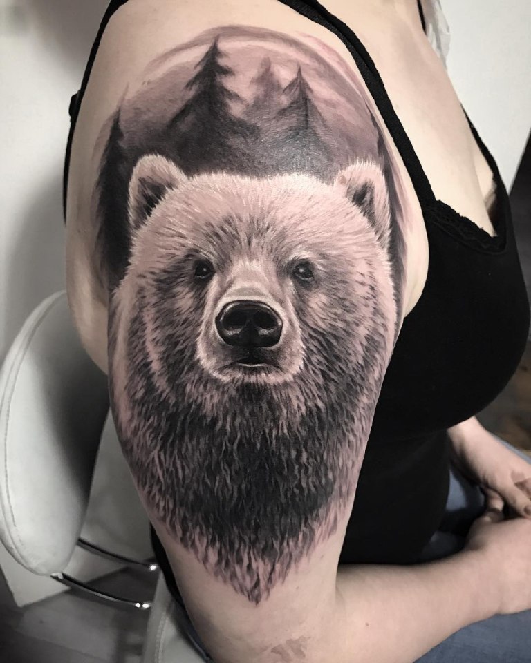 татуировки медведя