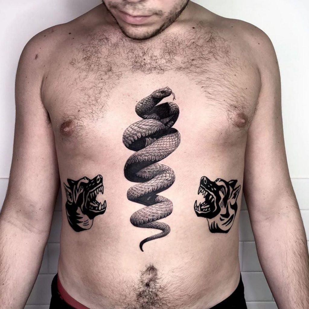 что обозначает тату змея