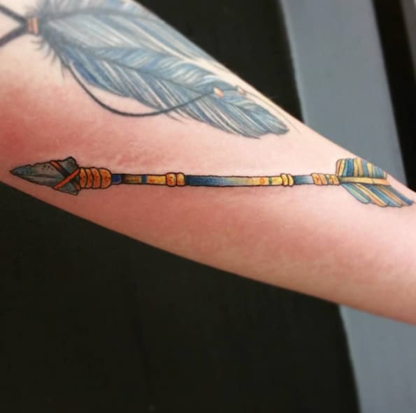 colorful-arrow-tattoo