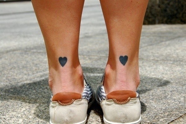 Couple Heart Tattoos On Finger