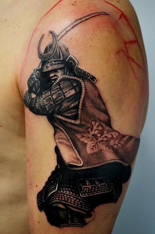 Samurai Ready for War Tattoo