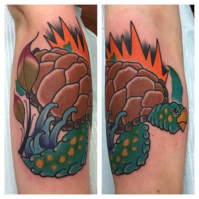 red turtle tattoo