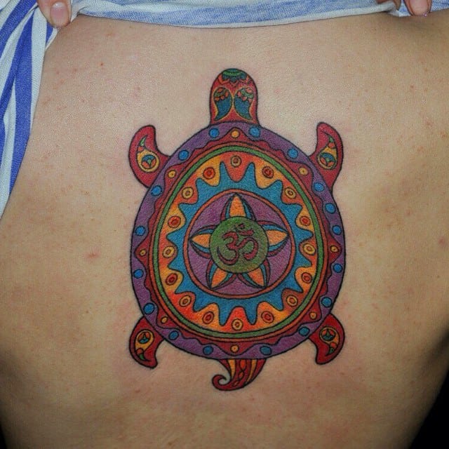 turtle tattoo colorful