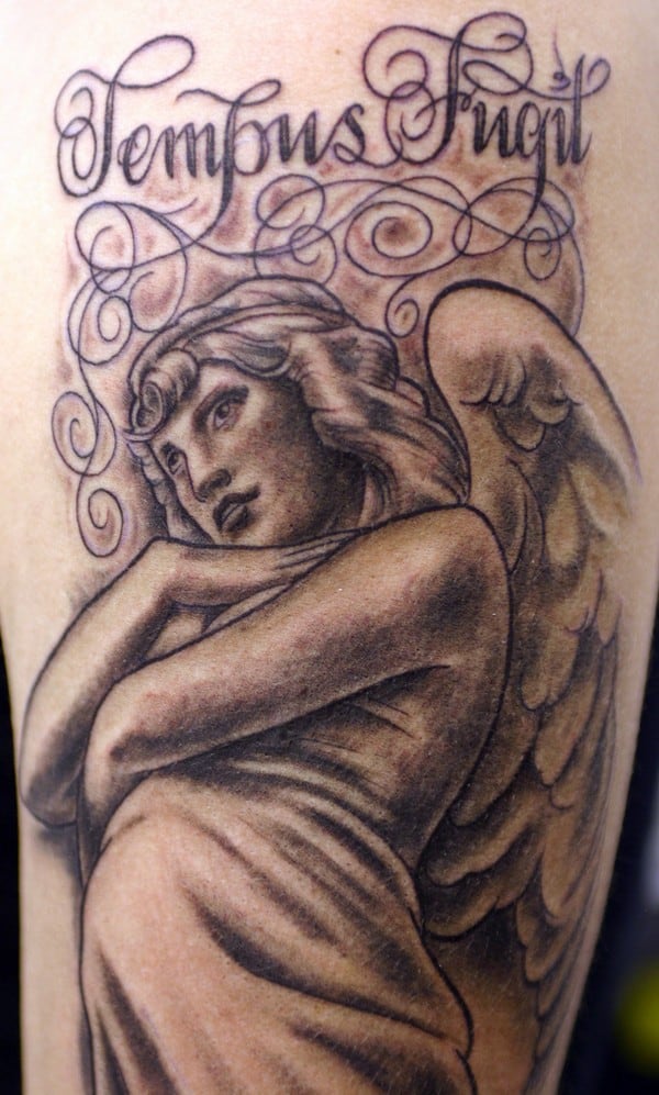 beautiful angel tattoo