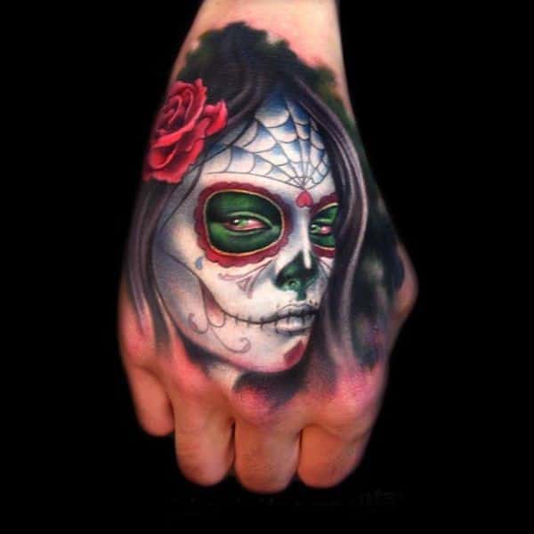 Hand Skull Tattoo Designs Ideas Picture Gallery