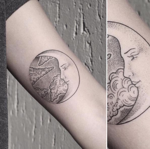 Crescent Moon Tattoo by Rachainsworth