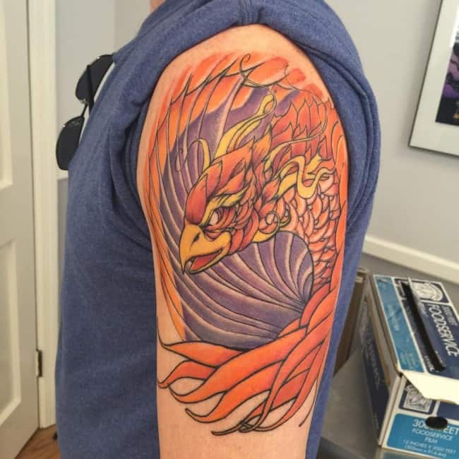 phoenix on upper arm