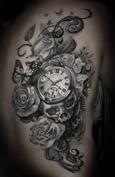 Татуировка часы