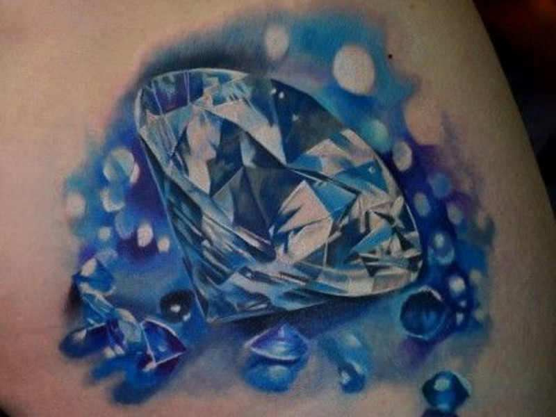 эскиз татуировка алмаз и ее значение
