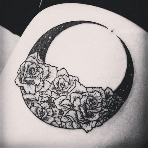 Flower Moon Tattoos
