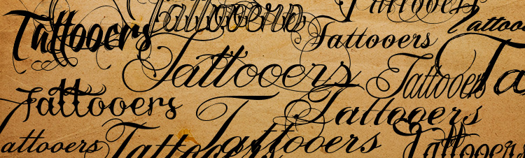 каллиграфические шрифты для татуировки