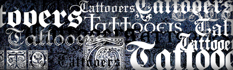 готический шрифт для татуировки