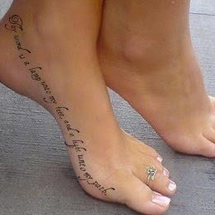 на ноге ступни фото татуировок для девушек