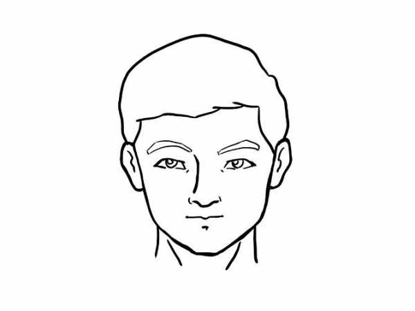Нарисовать лицо мужчины