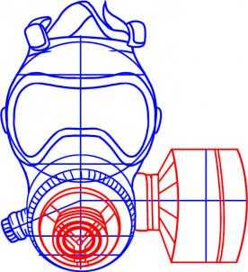 Противогаз рисунок для детей